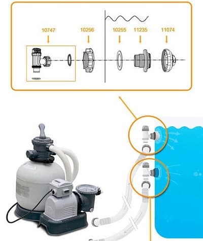 Схема подключения насоса intex для бассейна